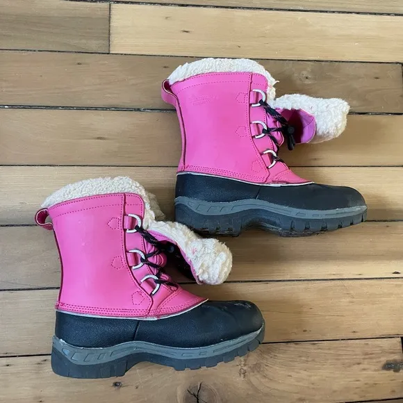 Bearpaw Kelly Pink Shearling slimed Snow Boots