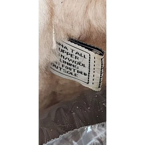 Bearpaw Women's Size 8 Tall Chestnut Shearling Boots