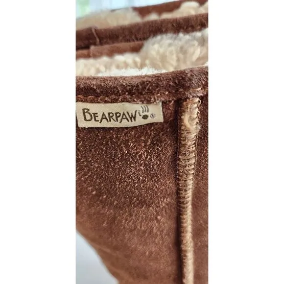 Bearpaw Women's Size 8 Tall Chestnut Shearling Boots