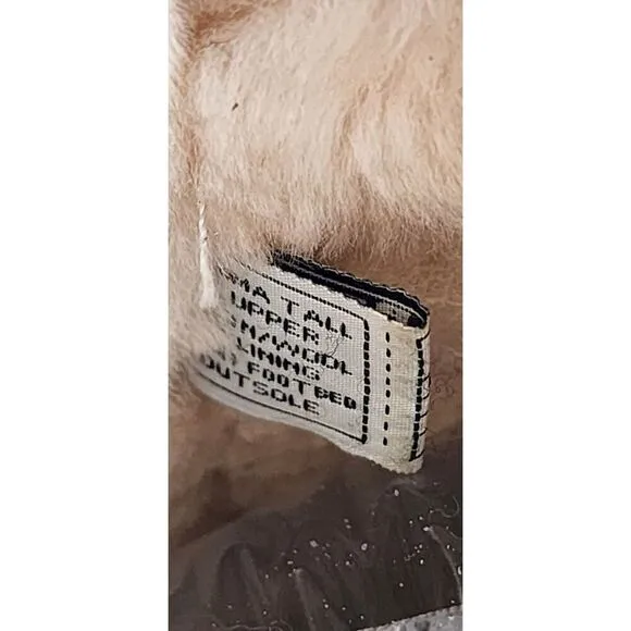 Bearpaw Women's Size 8 Tall Chestnut Shearling Boots