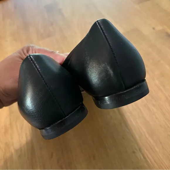 Beautiisoles by Robyn Shreiber 7 Black Leather Galicia Bit Loafer Flats