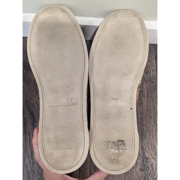 Bed Stu Lighthouse Tan Leather Retro Sneakers Size 11.5