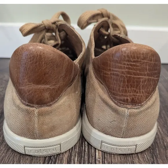 Bed Stu Lighthouse Tan Leather Retro Sneakers Size 11.5