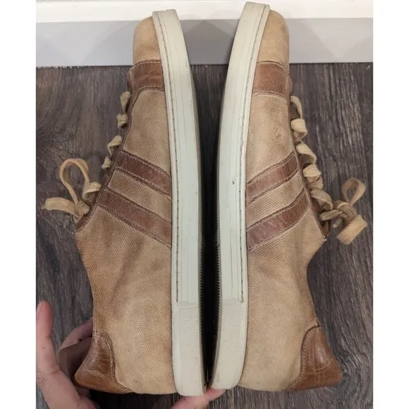 Bed Stu Lighthouse Tan Leather Retro Sneakers Size 11.5