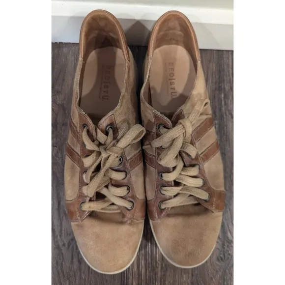 Bed Stu Lighthouse Tan Leather Retro Sneakers Size 11.5