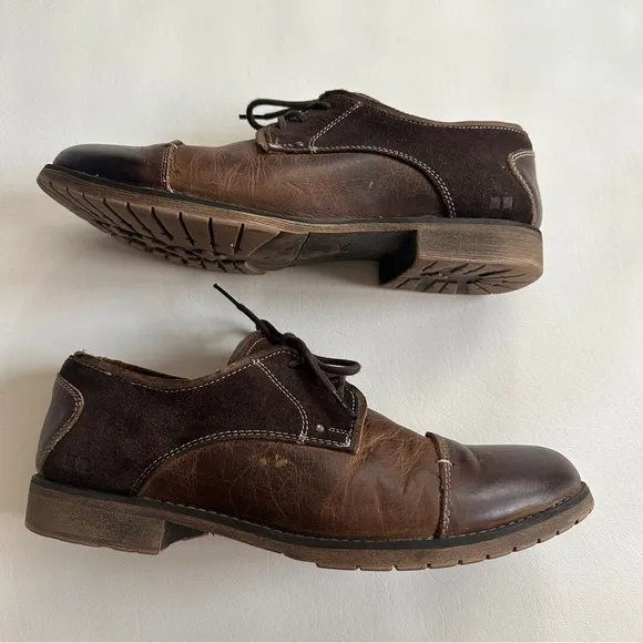 Bed Stu Repeal Mens Greenland Lace Up Loafers Brown 11