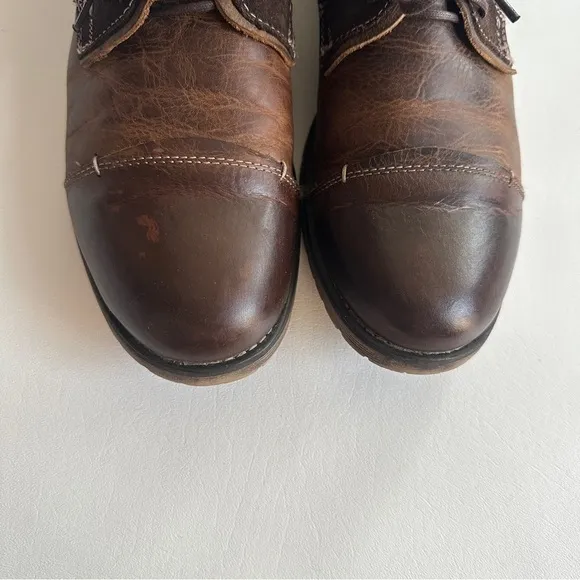 Bed Stu Repeal Mens Greenland Lace Up Loafers Brown 11