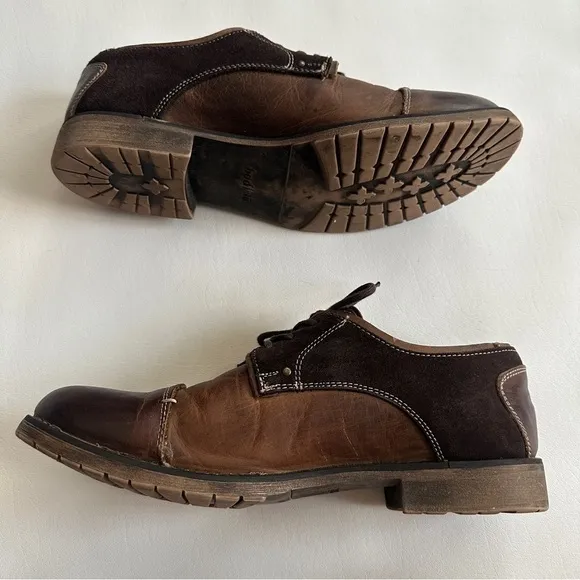 Bed Stu Repeal Mens Greenland Lace Up Loafers Brown 11