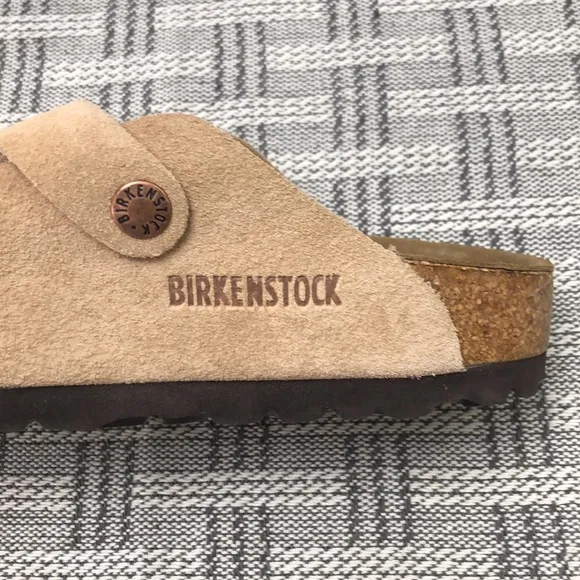 BEST NWT | Women's Latte Cream Suede Birkenstock Boston Shoes - Narrow Fit