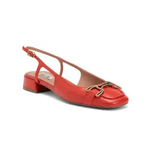 BIBI LOU Red Leather Slingback Flats