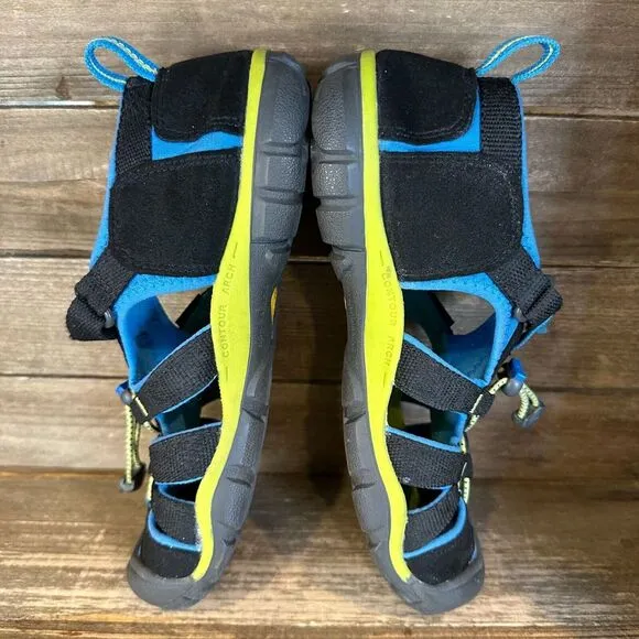 Big Kids Keen Seacamp II CNX Black Casual Athletic Water Sport‎ Sandals Size 5 Y