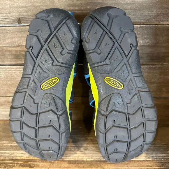 Big Kids Keen Seacamp II CNX Black Casual Athletic Water Sport‎ Sandals Size 5 Y