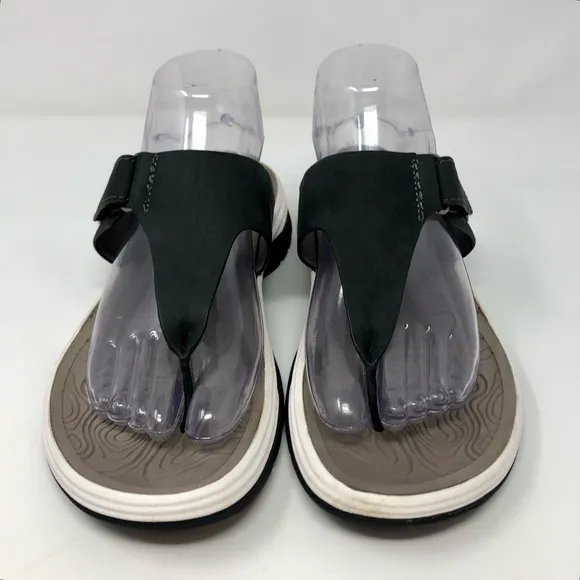 BIONICA Niklas Lightweight Flexible Waterproof Black Leather Casual Sandals