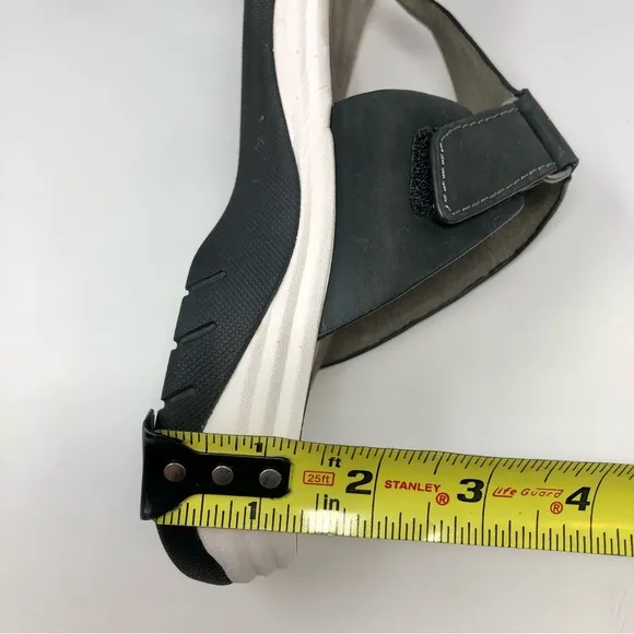 BIONICA Niklas Lightweight Flexible Waterproof Black Leather Casual Sandals