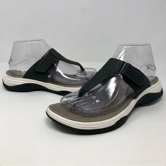 BIONICA Niklas Lightweight Flexible Waterproof Black Leather Casual Sandals