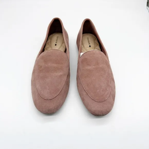 Birdies Vesper Rosewater Pink Suede Loafers Size 6.5