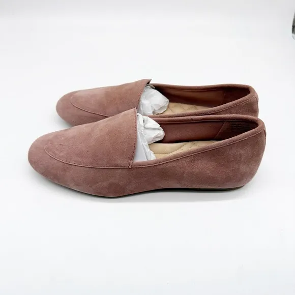 Birdies Vesper Rosewater Pink Suede Loafers Size 6.5