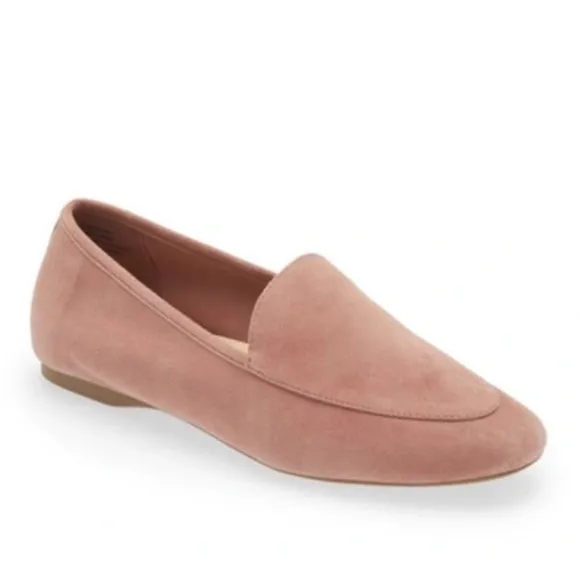 Birdies Vesper Rosewater Pink Suede Loafers Size 6.5