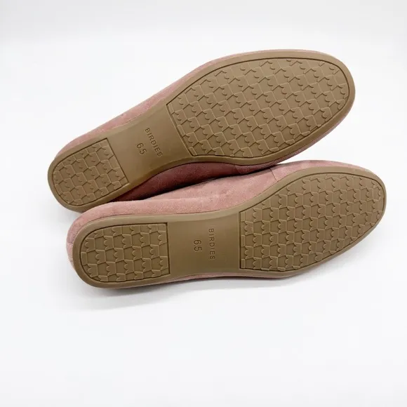 Birdies Vesper Rosewater Pink Suede Loafers Size 6.5