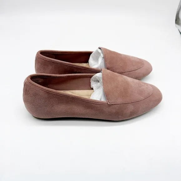 Birdies Vesper Rosewater Pink Suede Loafers Size 6.5