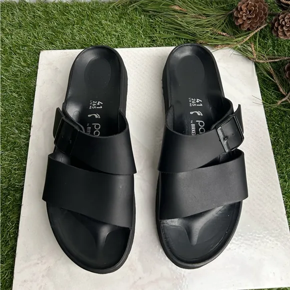 BIRKENSTOCK Almina /womenLeather - Black  size 41US  10-10.5 gently used