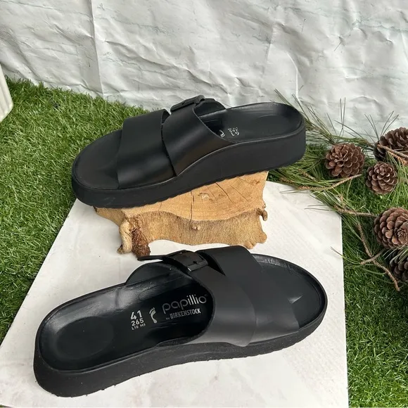 BIRKENSTOCK Almina /womenLeather - Black  size 41US  10-10.5 gently used