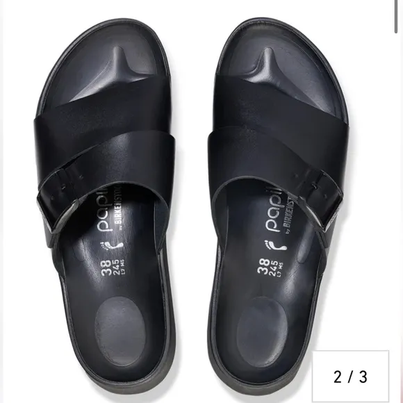 BIRKENSTOCK Almina /womenLeather - Black  size 41US  10-10.5 gently used