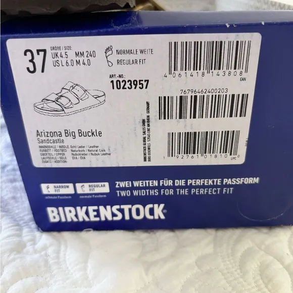 Birkenstock Arizona Big BuckleNubuck Leather - Sandcastle