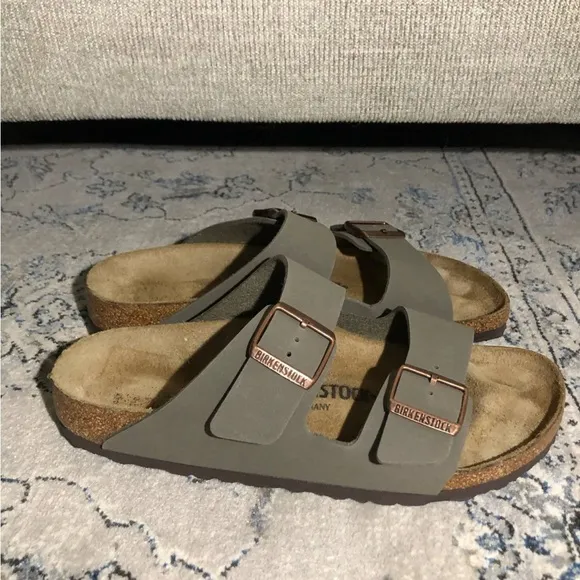 Birkenstock Arizona Birkibuc Stone Women’s Sandals