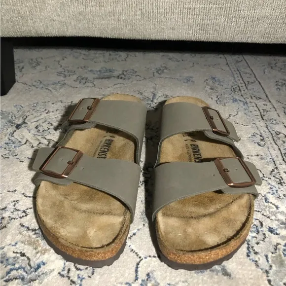 Birkenstock Arizona Birkibuc Stone Women’s Sandals