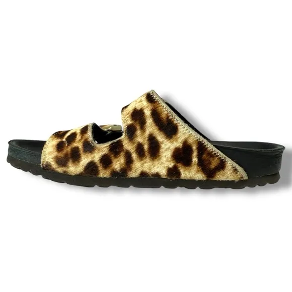 Birkenstock Arizona Leopard Print Double Buckle Strap Sandals,EU 38 (US 7 / 7.5)