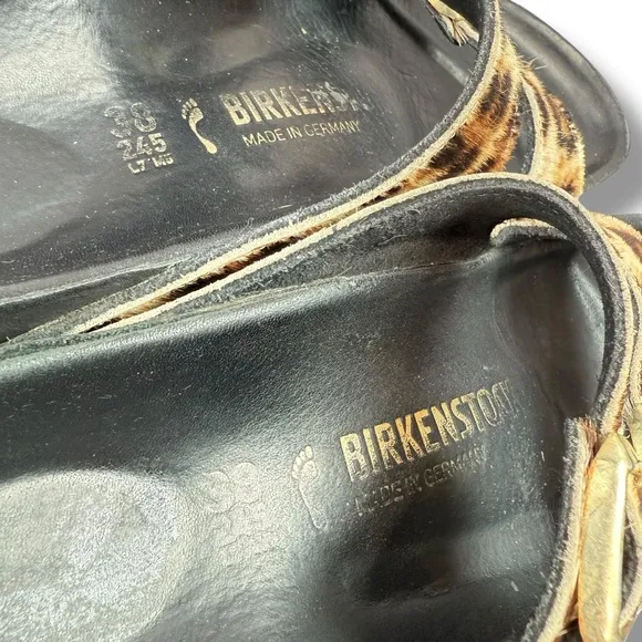 Birkenstock Arizona Leopard Print Double Buckle Strap Sandals,EU 38 (US 7 / 7.5)