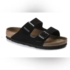 Birkenstock Arizona Soft Footbed Sandals Black39 250 L8 M6 Made in Germany NWOB