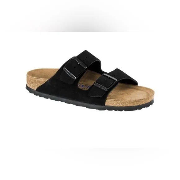 Birkenstock Arizona Soft Footbed Sandals Black39 250 L8 M6 Made in Germany NWOB