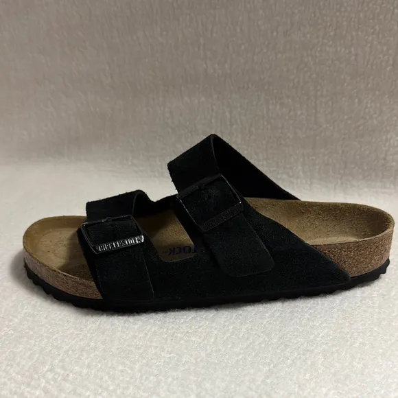 Birkenstock Arizona Soft Footbed Sandals Black39 250 L8 M6 Made in Germany NWOB