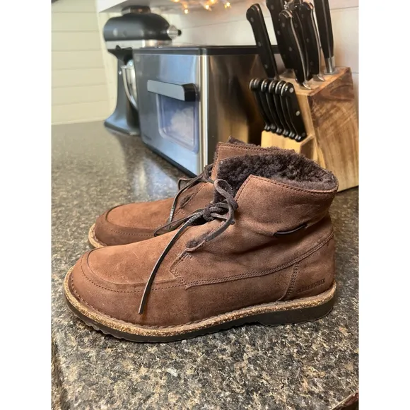 Birkenstock Bakki Mocha Suede Leather Boots