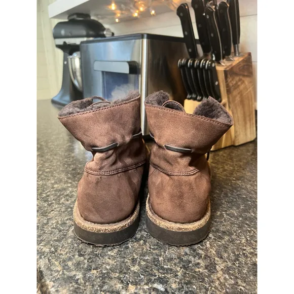Birkenstock Bakki Mocha Suede Leather Boots
