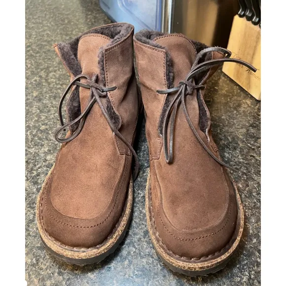 Birkenstock Bakki Mocha Suede Leather Boots