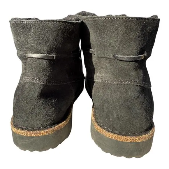 Birkenstock Bakki Shearling Chukka Black Suede Women size 37 US 6