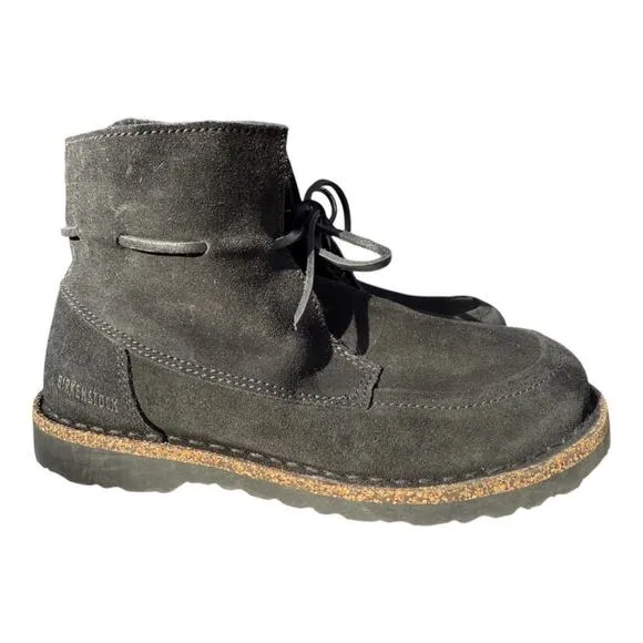 Birkenstock Bakki Shearling Chukka Black Suede Women size 37 US 6