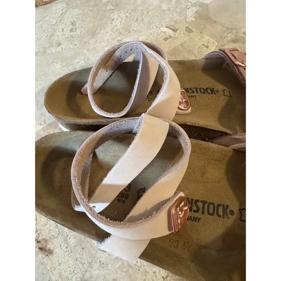 Birkenstock Blanca Rose Leather Sandals EU 43 / US W12 M10 NIB Pink Rose Gold
