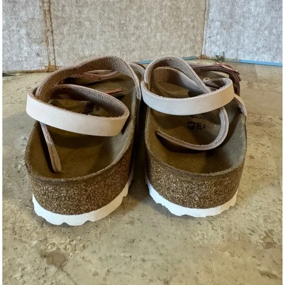 Birkenstock Blanca Rose Leather Sandals EU 43 / US W12 M10 NIB Pink Rose Gold