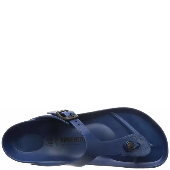 BIRKENSTOCK ESSENTIALS UNISEX GIZEH EVA SANDALS, NAVY, 10-10.5 US WOUS MEN/