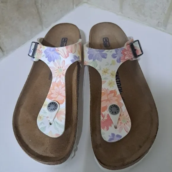 Birkenstock Floral Pastel Colors Sandals EU 37 US 6