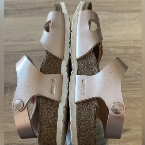 Birkenstock Girls Rio‎ Electric Metallic Copper Birko-Flor Sandals EUR 31 US 13