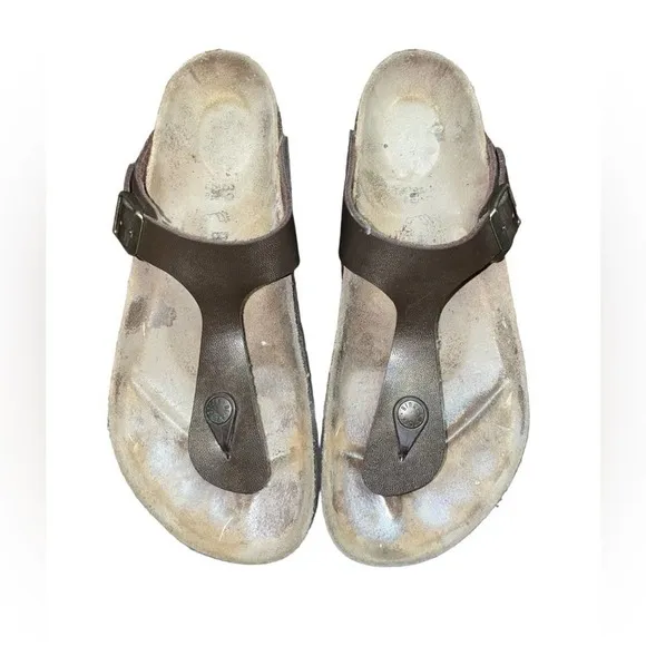 Birkenstock Gizeh Oiled Leather Sandals Women’s Size 8