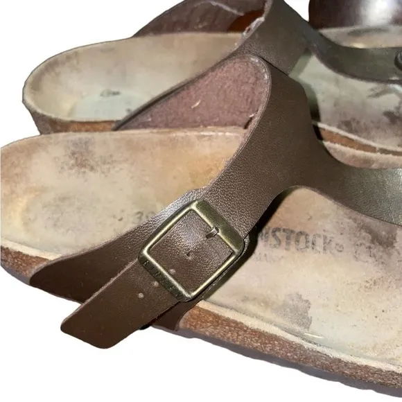 Birkenstock Gizeh Oiled Leather Sandals Women’s Size 8