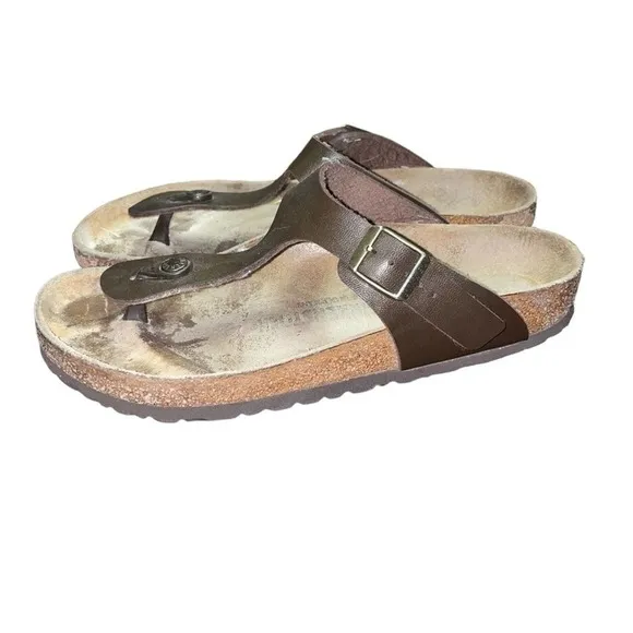 Birkenstock Gizeh Oiled Leather Sandals Women’s Size 8