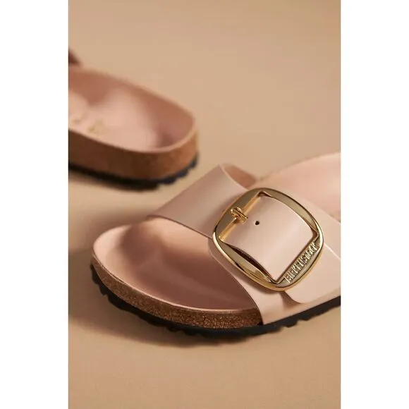 Birkenstock Madrid Big Buckle High Shine Sandals Size 38