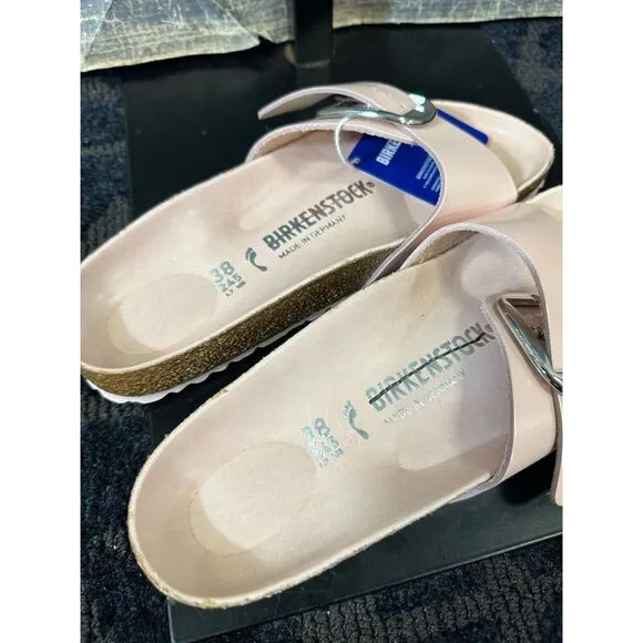 Birkenstock Madrid Big Buckle High Shine Sandals Size 38